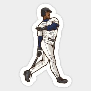 Ken Griffey Jr Swing Cartoon Sticker